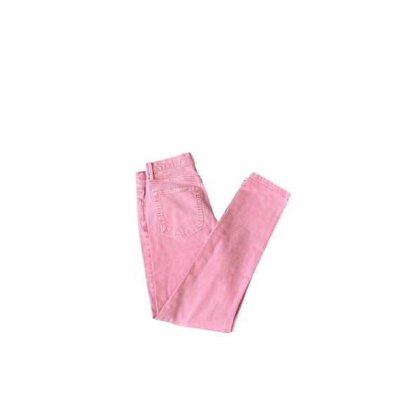 Loft Pink Jeans size 4 High Waist Skinny Salmon Pink Size 27 - Picture 5 of 5